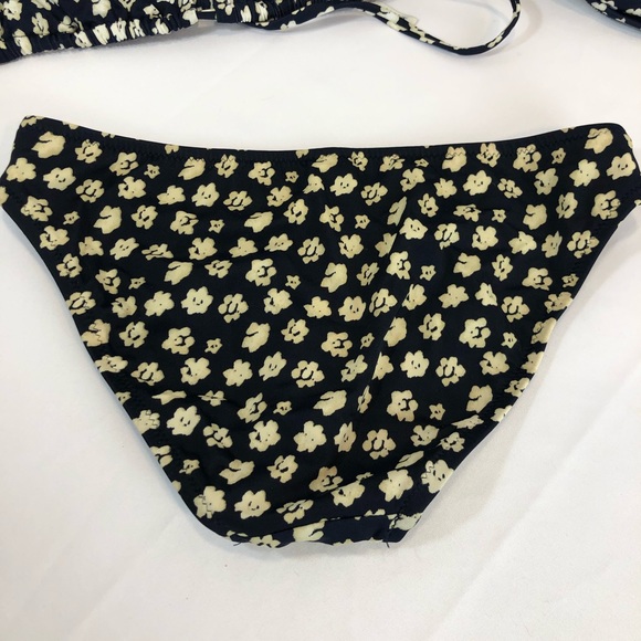 J. Crew 3-Piece Flowered Bikini Swimsuit XXS, XS - Picture 3 of 13